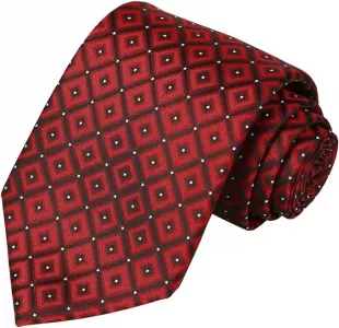 Tie Burgundy Red Necktie Diamond Ties + Gift Box