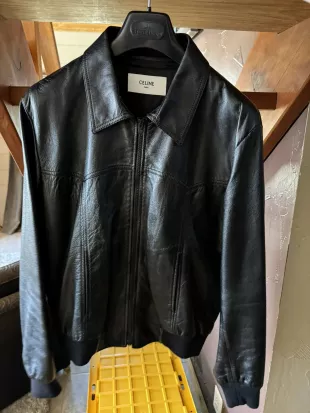 Celine Celine Western Lambskin Blouson Leather Jacket | Grailed