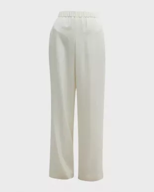 Perry Wide Leg Stretch Silk Pants