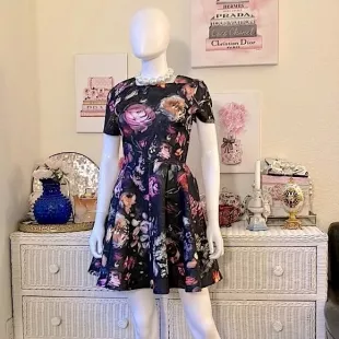 Tamary Shadow Floral Dress
