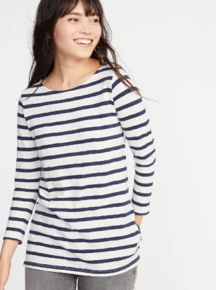 Relaxed Mariner Stripe Tee