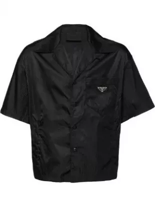 Black Re Nylon Boxy Shirt