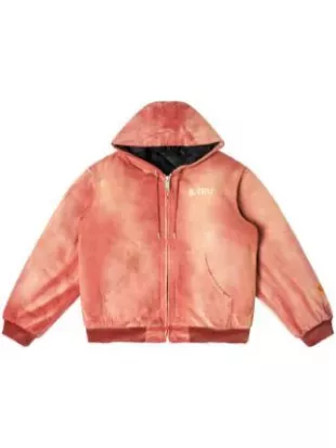 Red Faded STFU Workwear Jacket
