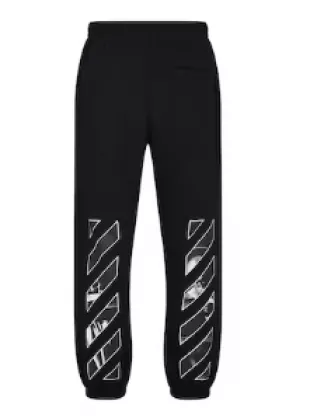 Caravaggio Saint Jerome Writing Diag Slim Fit Sweatpants Black/White