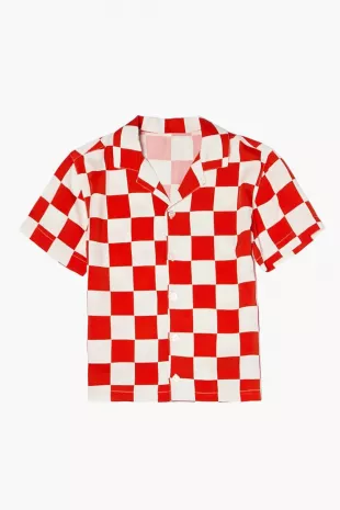 Checkered Kids T Shirt