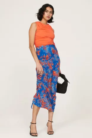 Atlein Collective Floral Skirt worn by Kaylee Hartung as seen in Today on  April 22, 2024 | Spotern