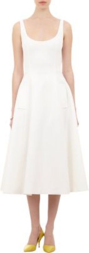 LANVIN Neoprene Tea-Length Dress
