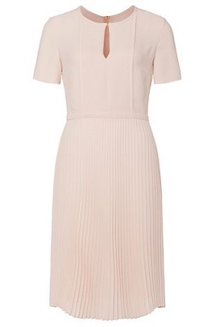 'Diblissea' | Crepe Accordion Pleat Dress by BOSS