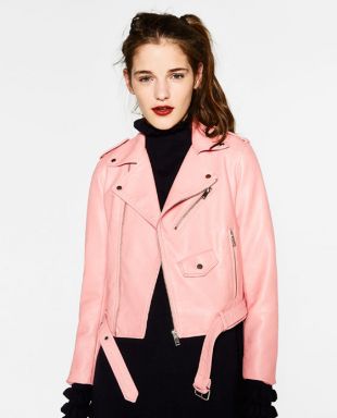 Zara - BLOUSON EFFET CUIR