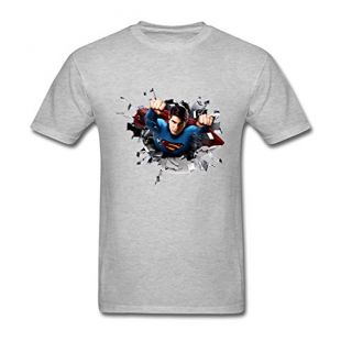 Bioworld Superman Logo Shield Heathered Navy Slim-Fit T-Shirt