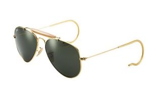Ray Ban RB3030 Outdoorsman Prescription Sunglasses in Gold, Black | Free Rx Lenses