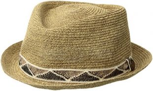 Goorin Bros. Men's Albequerque Straw Fedora, Brown, Large