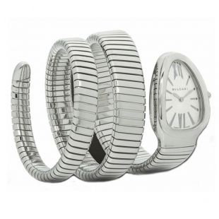 Bulgari Serpenti Bvlgari Tubogas Steel Ladies Quartz 35 mm Watch