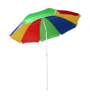 Parasol de plage rond - Cachira - D180 cm - Modèle aléatoire
