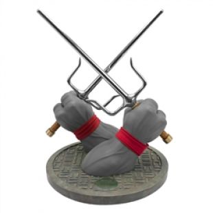 Home > License > Teenage Mutant Ninja Turtles >   Teenage Mutant Ninja Turtles - Monochrome Raphael Sai Kevin Eastman Signature Edition Prop Replica 2015 Convention Exclusive