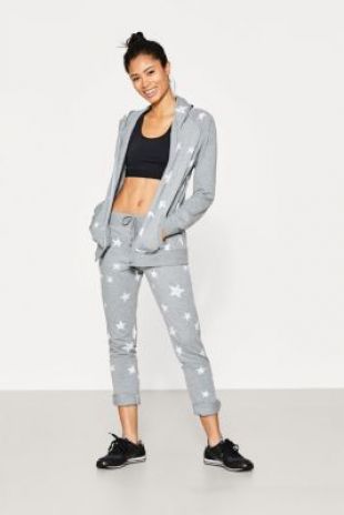 Pantalon molletonné à imprimé