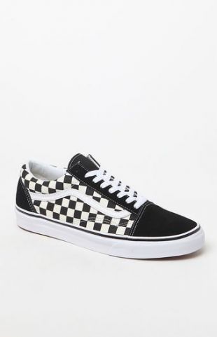 Vans Primary Check Old Skool Black & White Shoes