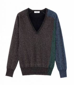 Pull V glitter color block