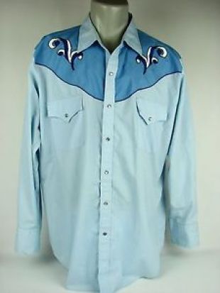 ely - Ely Diamond Western Rockabilly Men's Pearl Snap Shirt XL ...