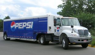 Le camion de livraison Pepsi