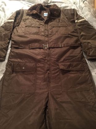 VTG Sears Work Leisure Snowmobile Ski Snow Winter Suit Coveralls Tall Size 46  | eBay