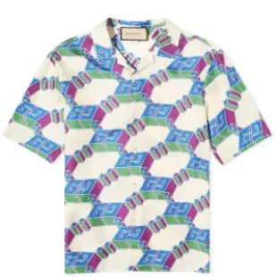 Men's GG Game Big Vacation Shirt