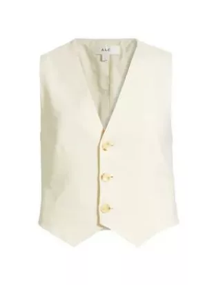 Maxwell Linen-Blend Vest