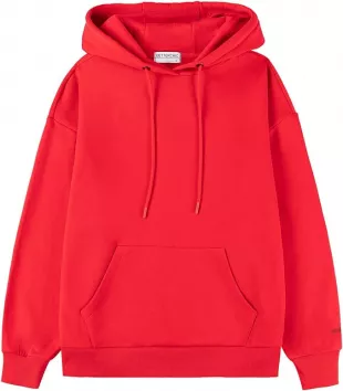 Women's Casual Hooded Sweatshirt Soft Brushed Fleece Pullover Hoodie Size