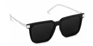 LV Rise Square Sunglasses Black/Silver (Z1667W/E)