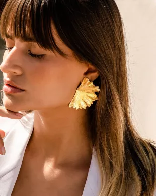 Ginkgo Leaf Earrings