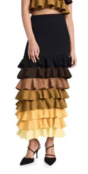 Rosie Assoulin - Ruffle Skirt Black