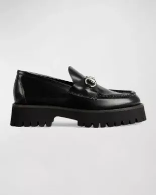 Sylke Leather Bit Loafers