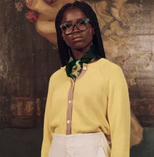 The Tiny Cardigan in Sunbeam