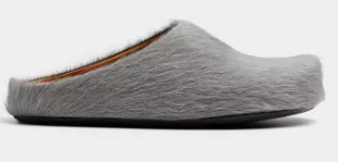 Grey Fussbett hair-on clogs Men