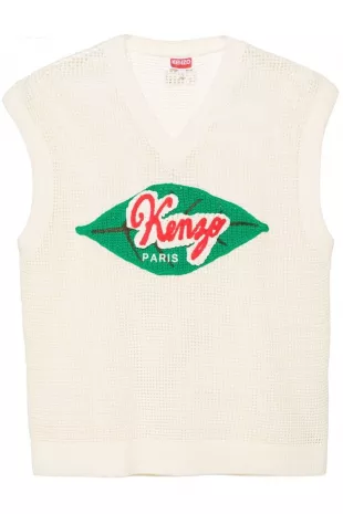 Fruit Stickers Vest White