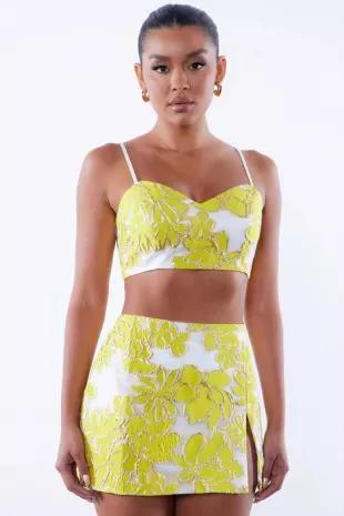 Poppy Embroidered Crop Top