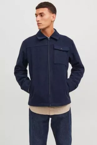 Wool Zip Up Shacket