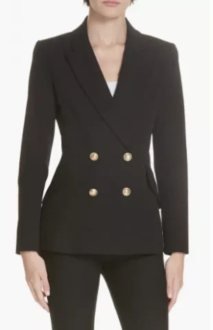 DEREK LAM 10 CROSBY - Rodeo Double Breasted Blazer with Sailor Buttons