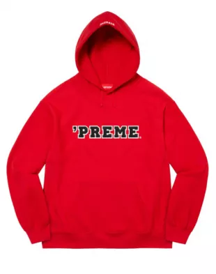 Supreme - Red Preme Hoodie