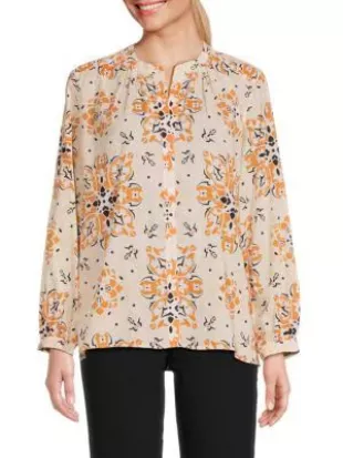 Fano Medallion Print Blouse