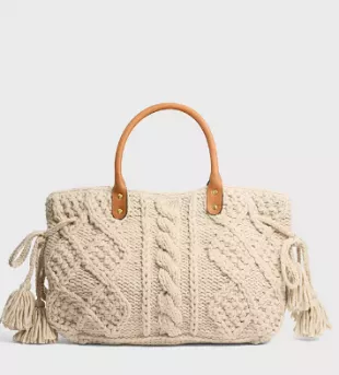 Marilyn Cable Knit Tote