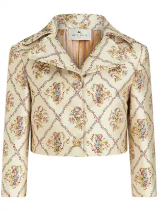 Jacquard Fitted Jacket