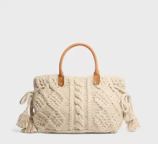 Marilyn Cable Knit Tote