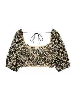 Broderie Anglaise Crop Top