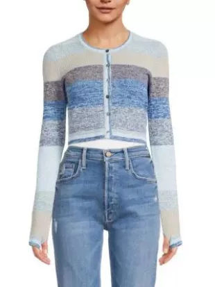 Bryson Space Dye Cropped Cardigan