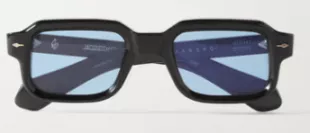 Sandro Rectangular-Frame Acetate Sunglasses