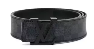 Belt Initiales Damier Graphite Black/Grey