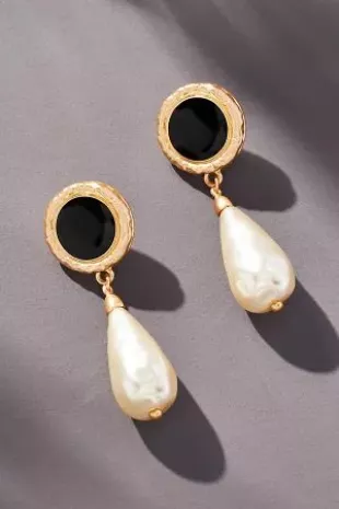 Vintage Pearl-Drop Earrings