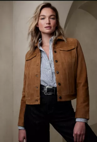 Suede Trucker Jacket