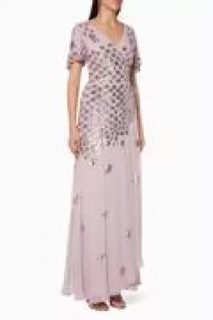 Pale-Lilac Starlet Wrap Dress